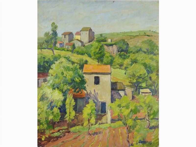 Giuseppe Malagodi - Paesaggio Campestre 1959