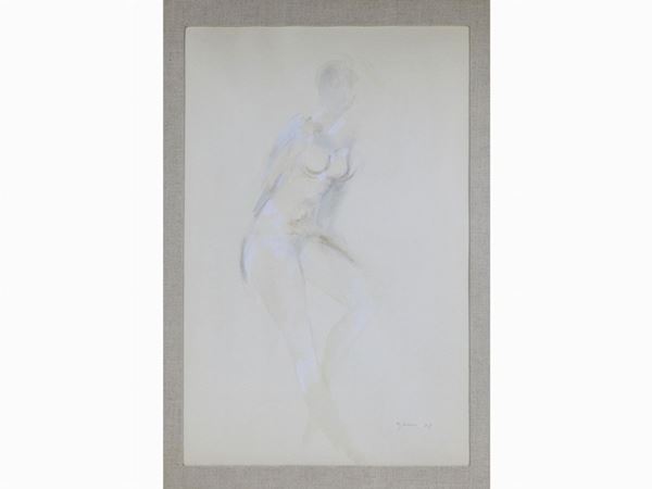 Giuseppe Ajmone : Nudo 1968  ((1923-2005))  - Asta Arte moderna e contemporanea - Maison Bibelot - Casa d'Aste Firenze - Milano