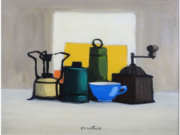 Enotrio Pugliese : Still life  ((1920-1989))  - Auction Modern and Contemporary Art - Maison Bibelot - Casa d'Aste Firenze - Milano
