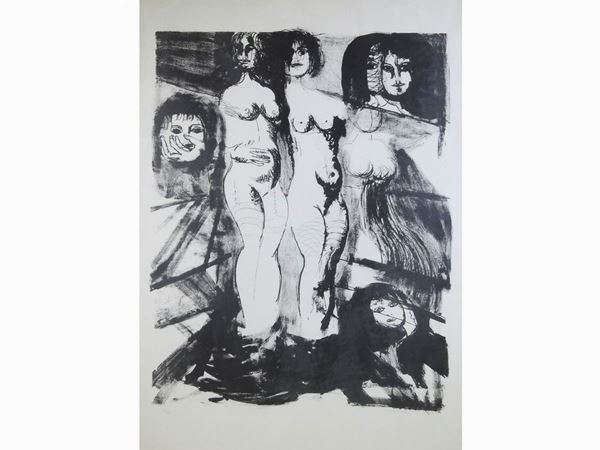 Bruno Cassinari : Nudi  ((1912-1992))  - Asta Arte moderna e contemporanea - Maison Bibelot - Casa d'Aste Firenze - Milano