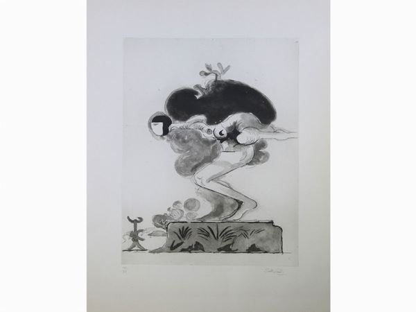 Graham Vivian Sutherland : Composizione  ((1903-1980))  - Asta Arte moderna e contemporanea - Maison Bibelot - Casa d'Aste Firenze - Milano
