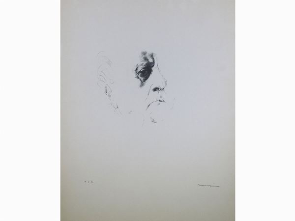 Francesco Messina : Autoritratto  ((1900-1995))  - Asta Una Collezione Fiorentina - Maison Bibelot - Casa d'Aste Firenze - Milano