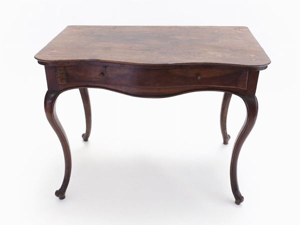 A walnut table