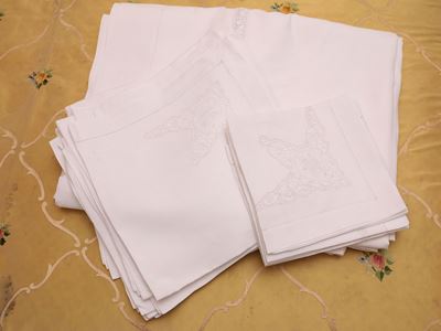 Grande Tovaglia in Lino Bianco