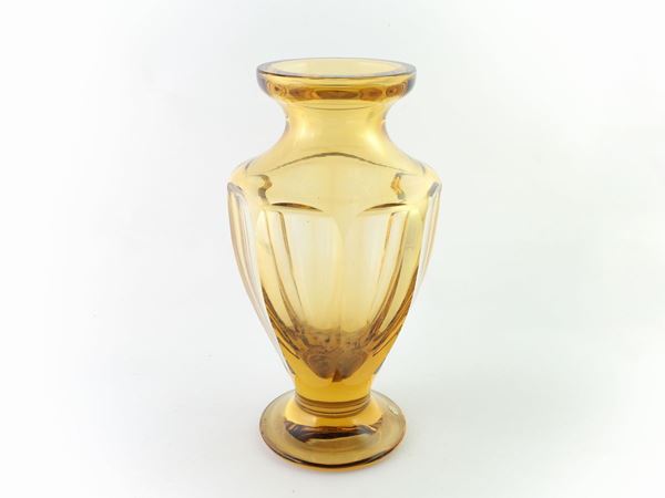 A crystal vase