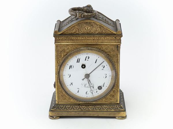 A gilded bronze "ufficialina" clock