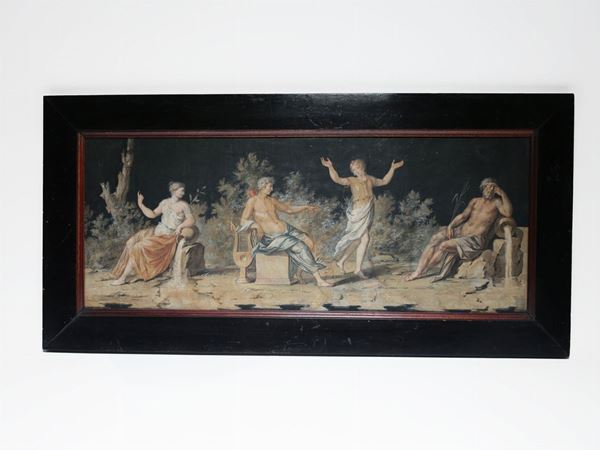 Scuola neoclassica italiana : Apollo and Daphne and two river deities  (late XIX/beginning of 20th century)  - Auction Furniture and Oldmaster painting / Modern and Contemporary Art - I - Maison Bibelot - Casa d'Aste Firenze - Milano