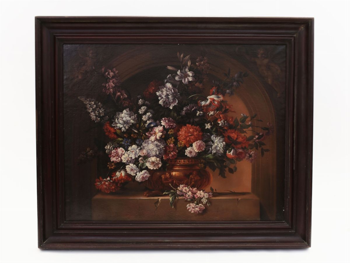 Maniera di Francesco Mantovano - Natura Morta con Fiori