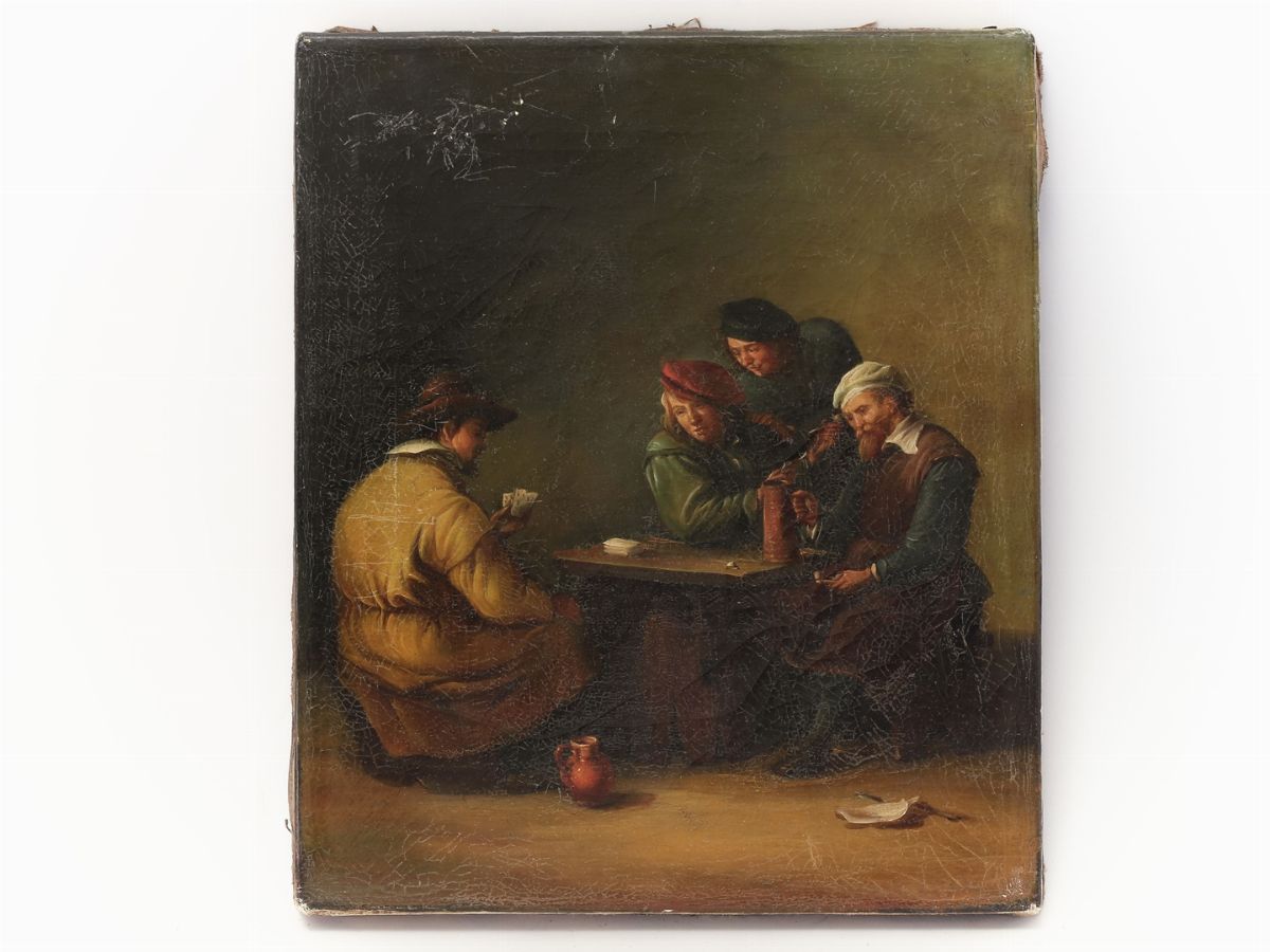 Seguace di David Teniers il Giovane - Scene di Taverna