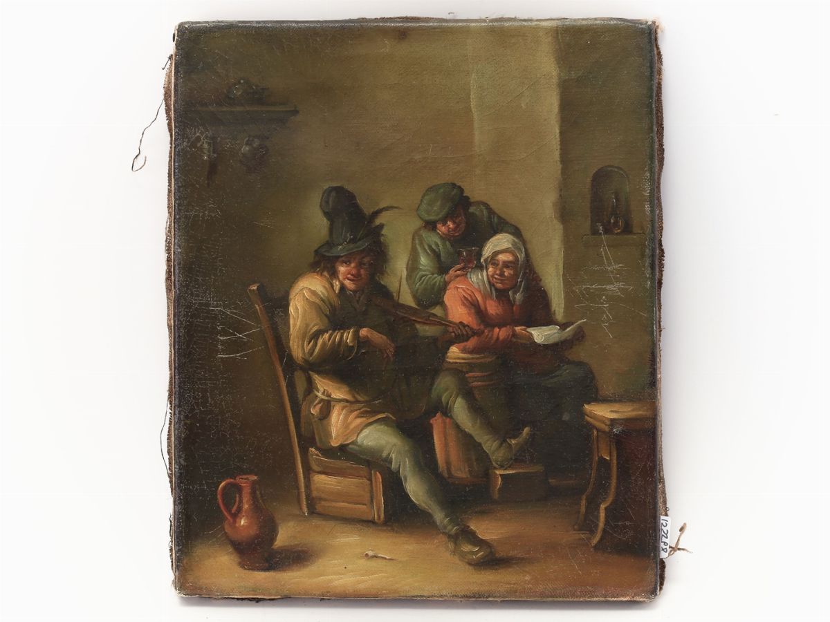 Seguace di David Teniers il Giovane - Scene di Taverna