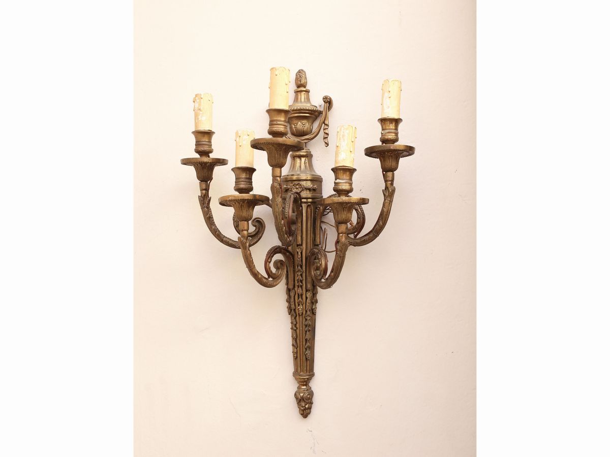 Coppia di Appliques in Bronzo