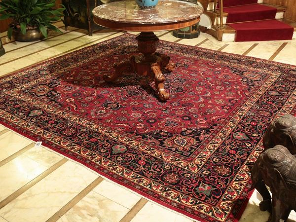 A Korassan Mashad persian carpet  - Auction House Sale: Furniture and Paintings from Villa Roseto - Florence - I - I - Maison Bibelot - Casa d'Aste Firenze - Milano