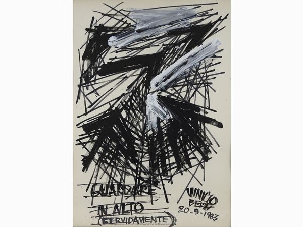 Vinicio Berti : Guardare in alto (fervidamente)  ((1921-1991))  - Asta Arte moderna e contemporanea - Maison Bibelot - Casa d'Aste Firenze - Milano