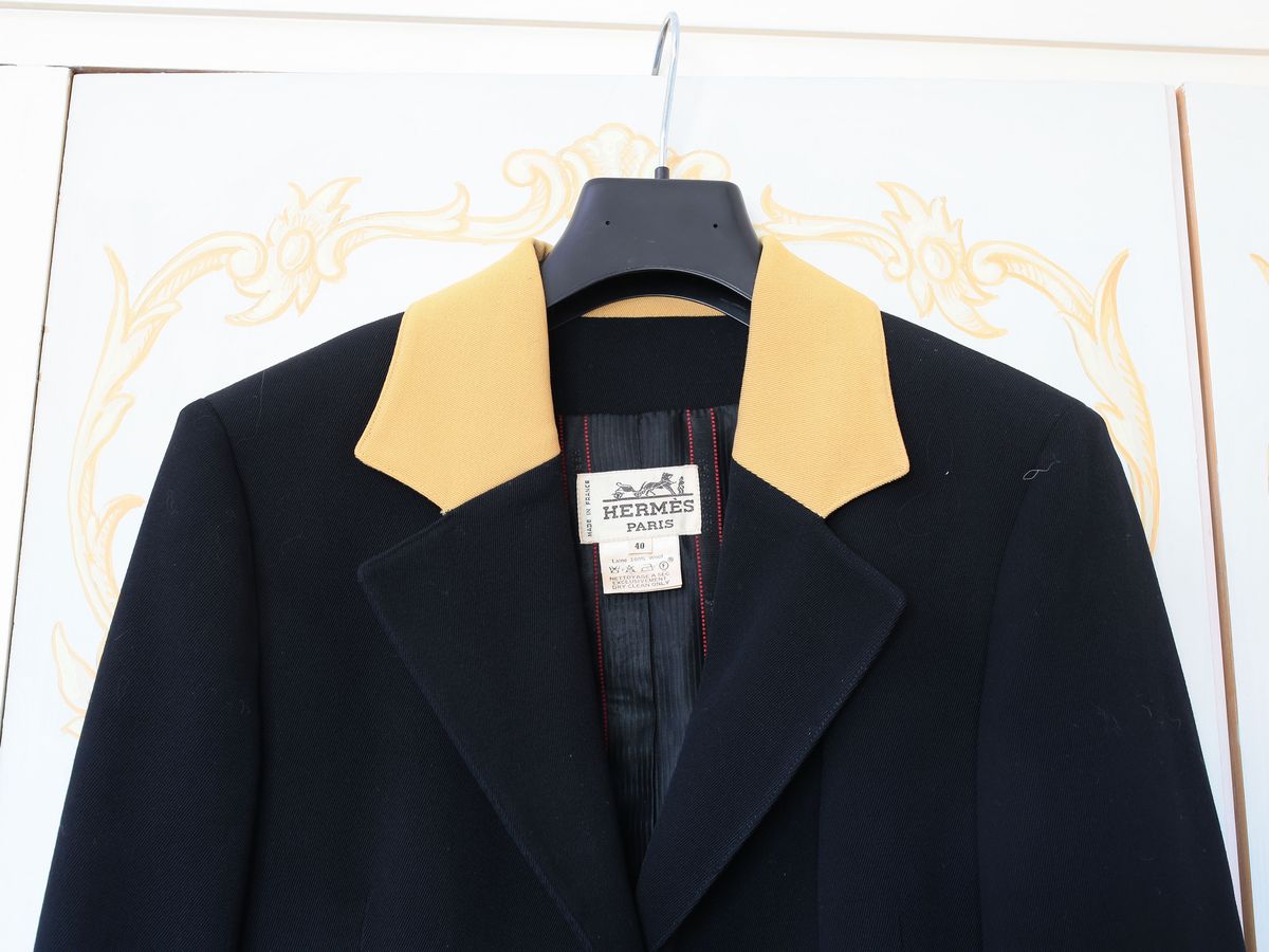Giacca in Lana Nera, Hermès