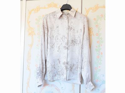 Camicia in Seta Avorio, Hermès