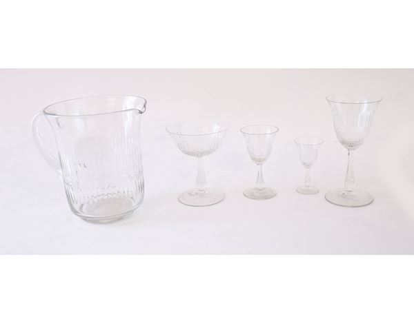 A crystal glasses set  - Auction Lazzi's House - first part Furniture, paintings, Murano glass, curiosities - Maison Bibelot - Casa d'Aste Firenze - Milano