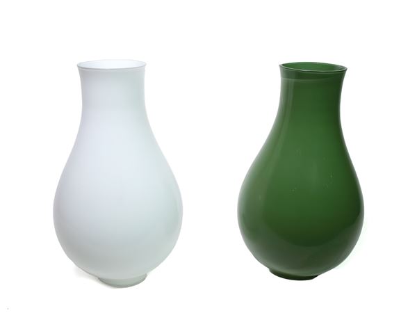Laura Diaz de Santillana - Pair of Eos blown glass vases, Murano, 1992