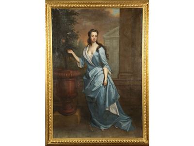 Cerchia di Michael Daal (1659-1743) Ritratto di Henrietta Maria Baronessa di Ashburnham