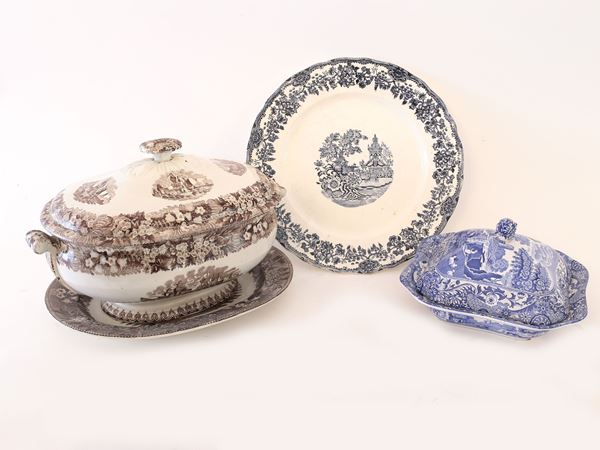Vintage decorative earthenware accessories  (19th/20th century)  - Auction Lazzi's House - first part Furniture, paintings, Murano glass, curiosities - Maison Bibelot - Casa d'Aste Firenze - Milano