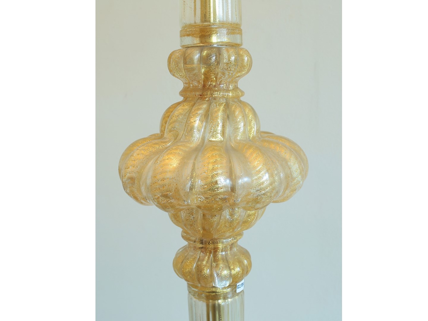 Lampada da Terra in Vetro Soffiato, Attribuibile a Barovier e Toso