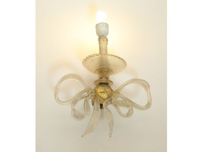 Serie di Tre Appliques in Vetro Soffiato di Murano