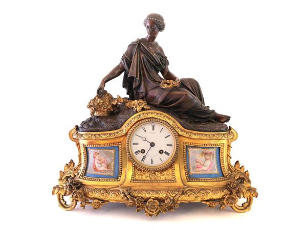 Table clock, Paris, Miroy Freres, second half of the 19th century