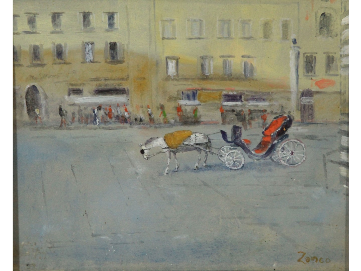 Nereo Zanco - Scorcio di Piazza Duomo a Firenze