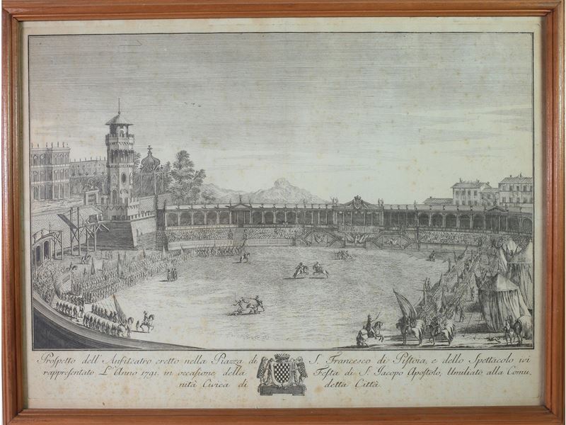 Prospetto Dell'anfiteatro Eretto nella Piazza di S. Francesco di Pistoia