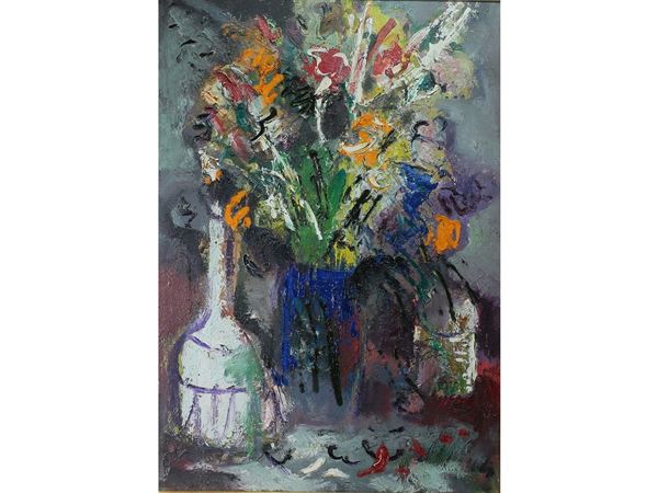 Emanuele Cappello - Still Life with flowers in a vase