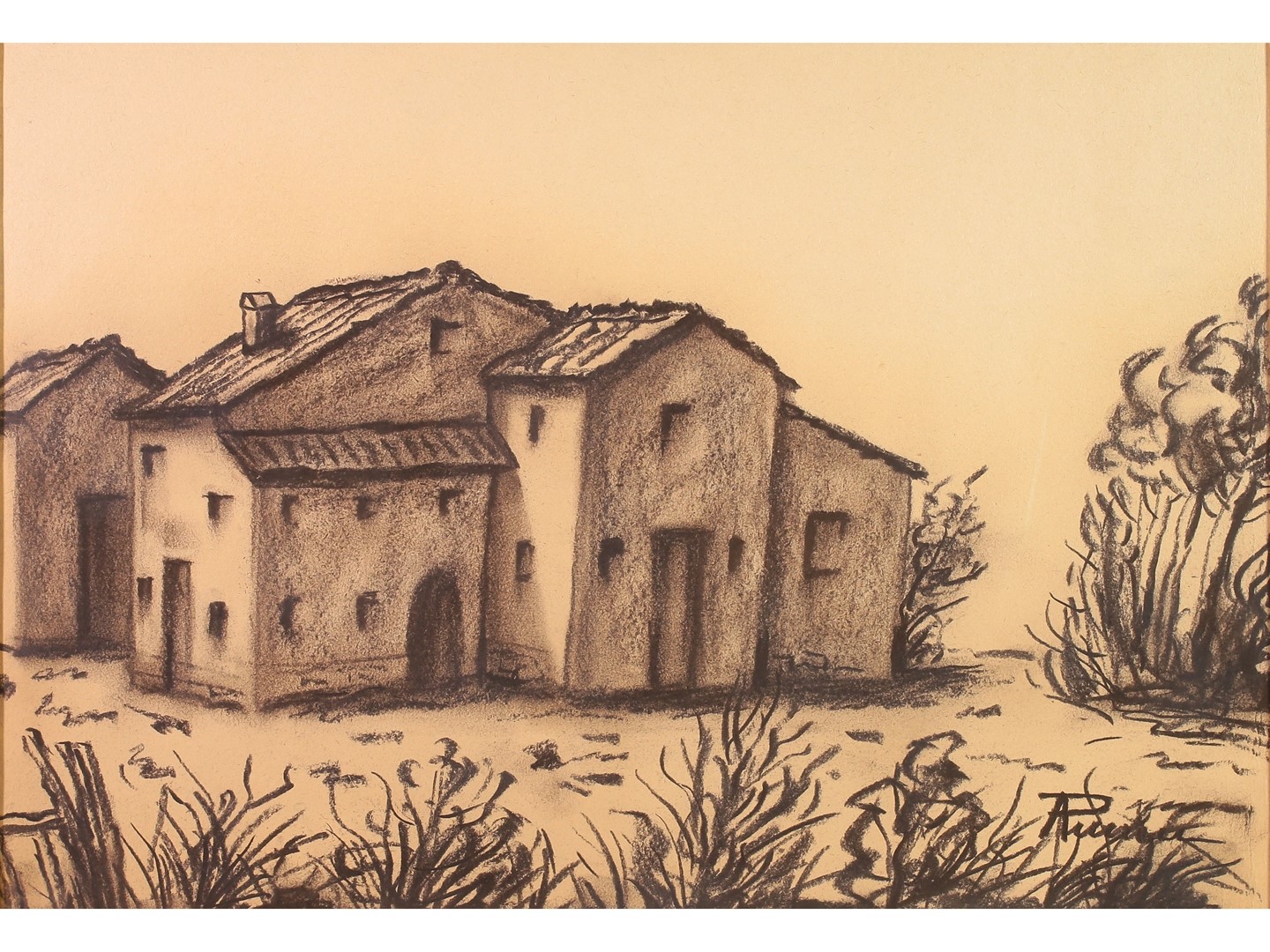 Armando Piccini - Paesaggi con Vedute di Case