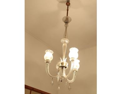 Lampadario in Vetro Soffiato di Murano