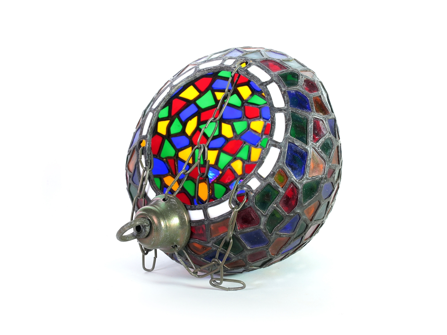 Piccolo Lampadario in Vetro Piombato