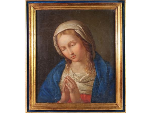 Seguace di Giovanni Battista Salvi - Praying Madonna