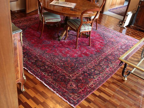 Old Persian carpet  - Auction Lazzi's House - first part Furniture, paintings, Murano glass, curiosities - Maison Bibelot - Casa d'Aste Firenze - Milano