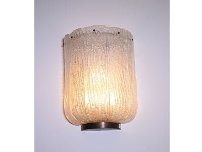 Coppia di Appliques in Vetro Soffiato di Murano