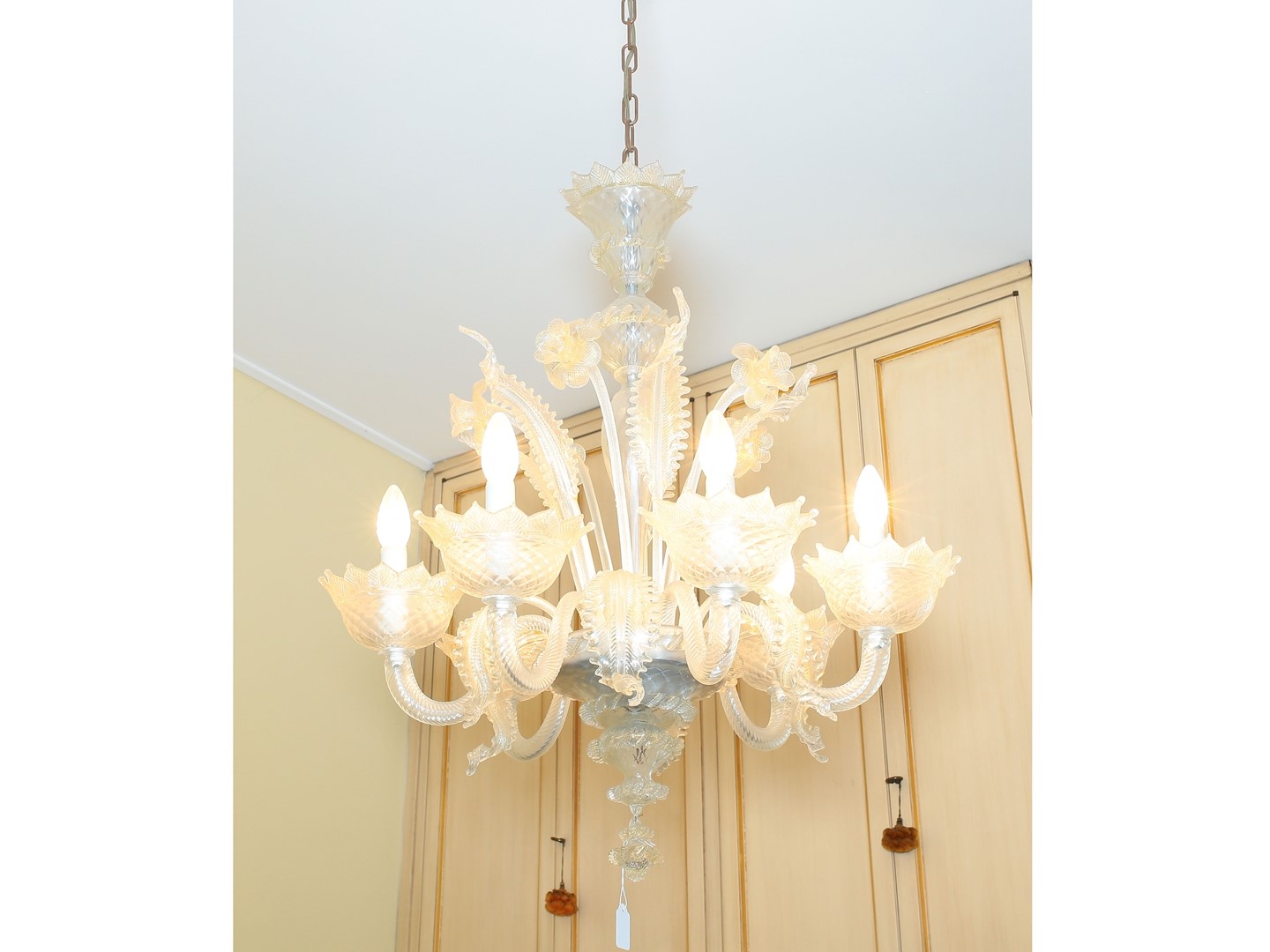 Lampadario in Vetro Soffiato di Murano