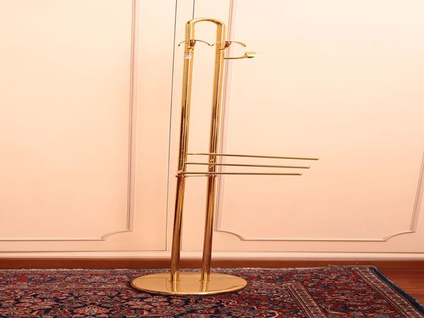 Brass bathroom clothes rack  - Auction Lazzi's House - first part Furniture, paintings, Murano glass, curiosities - Maison Bibelot - Casa d'Aste Firenze - Milano