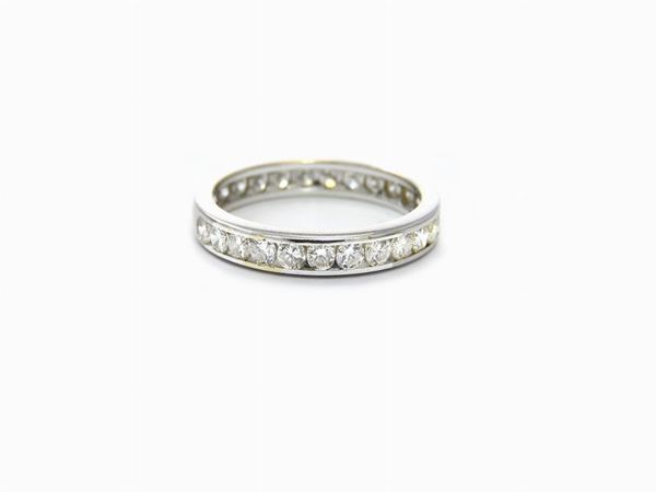 White gold diamonds eternity ring