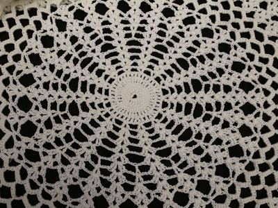 Tovaglia Rotonda in Cotone Bianco