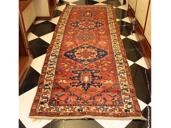 Old-fashioned Caucasian gallery carpet