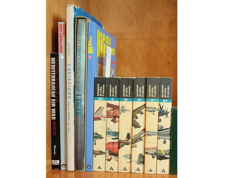 Lotto di Libri Sull'aviazione e la Guerra Aerea