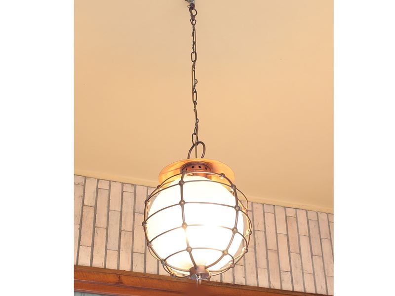 Lampadario in Ottone in Stile Marina