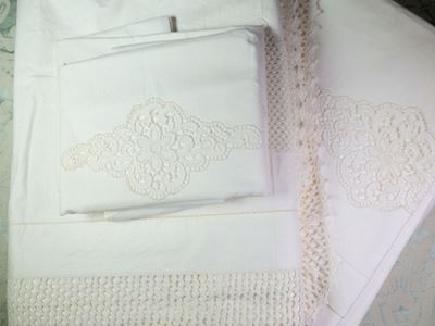 Due Lenzuola in Cotone e Lino per Letto Matrimoniale