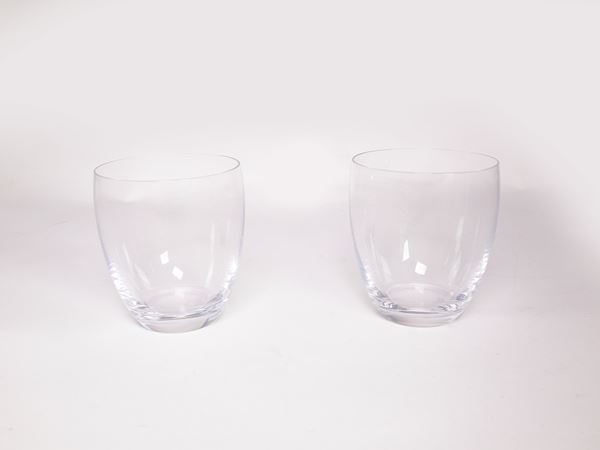 Set di bicchieri in cristallo  - Asta Casa Lazzi - parte prima Arredi, dipinti, vetri di Murano, curiosità - Maison Bibelot - Casa d'Aste Firenze - Milano