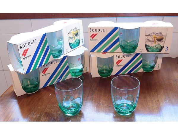 Assortimento di bicchieri Bormioli  - Asta Casa Lazzi - parte prima Arredi, dipinti, vetri di Murano, curiosità - Maison Bibelot - Casa d'Aste Firenze - Milano