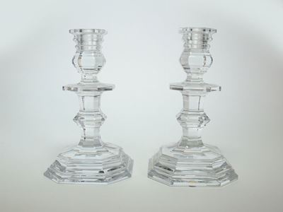 Coppia di Candelabri in Cristallo