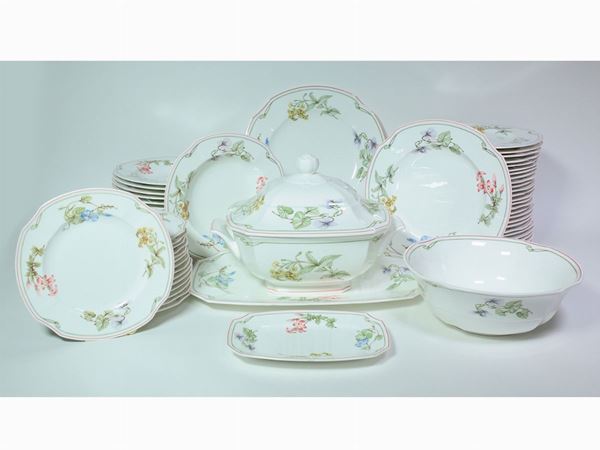 A porcelain dishes set, Villeroy and Boch manufacture