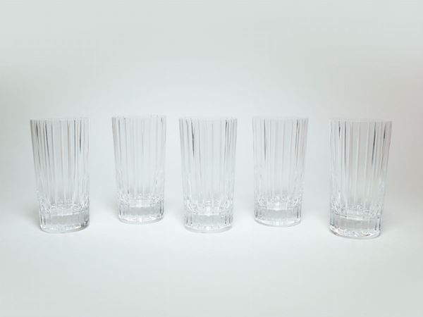 Serie di dodici bicchieri Harmonie da long-drink in cristallo, Baccarat