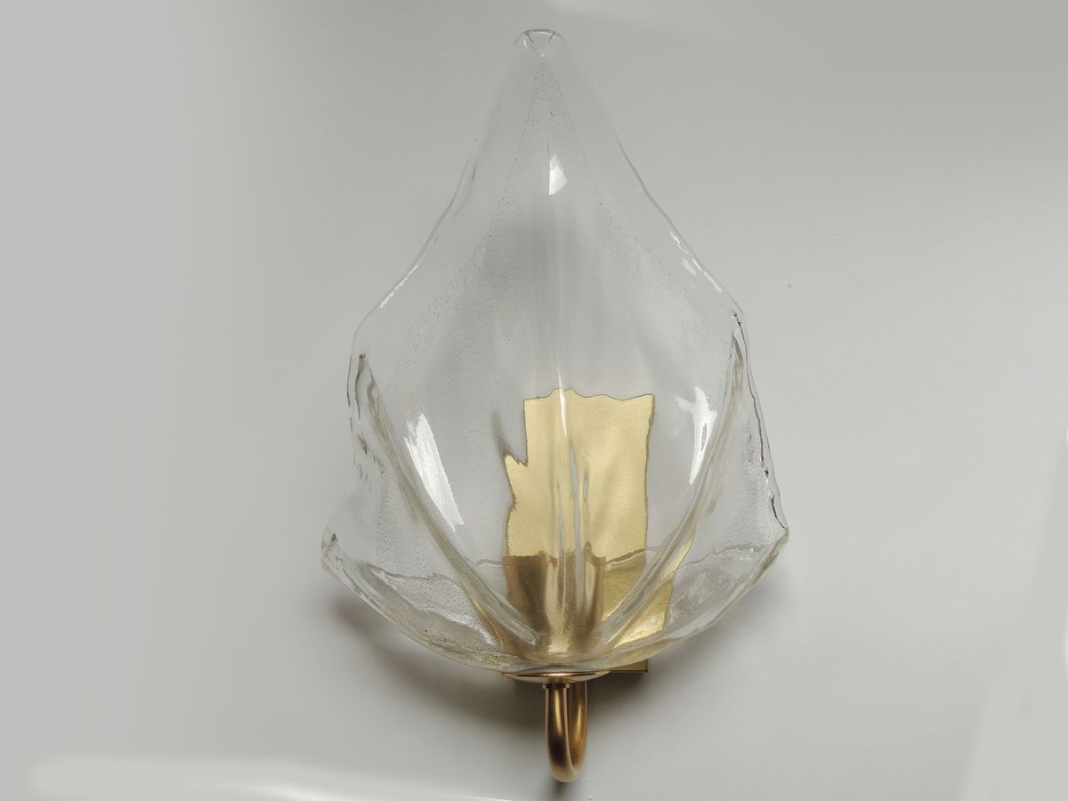 Coppia di Applique in Vetro di Murano Soffiato, la Murrina