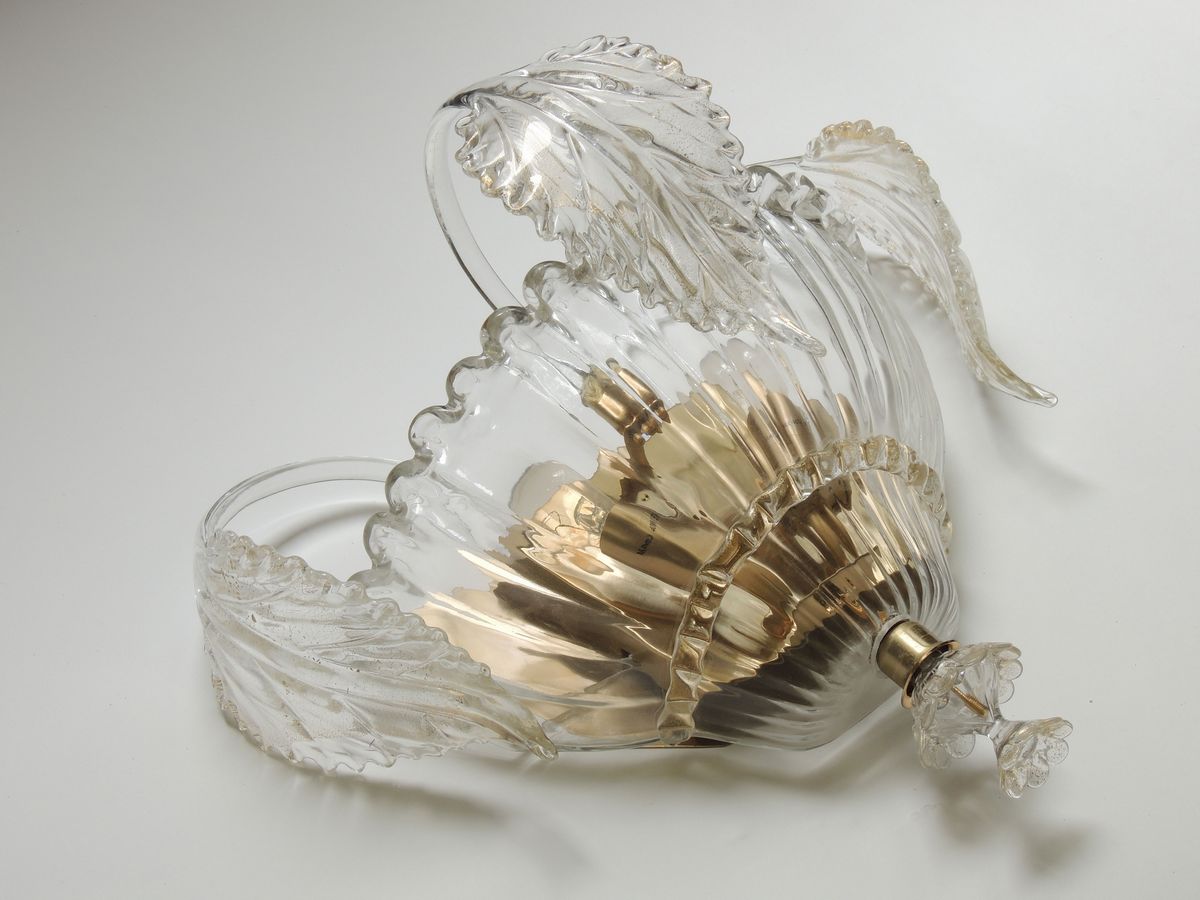 Coppia di Appliques in Vetro Soffitao di Murano, la Murrina